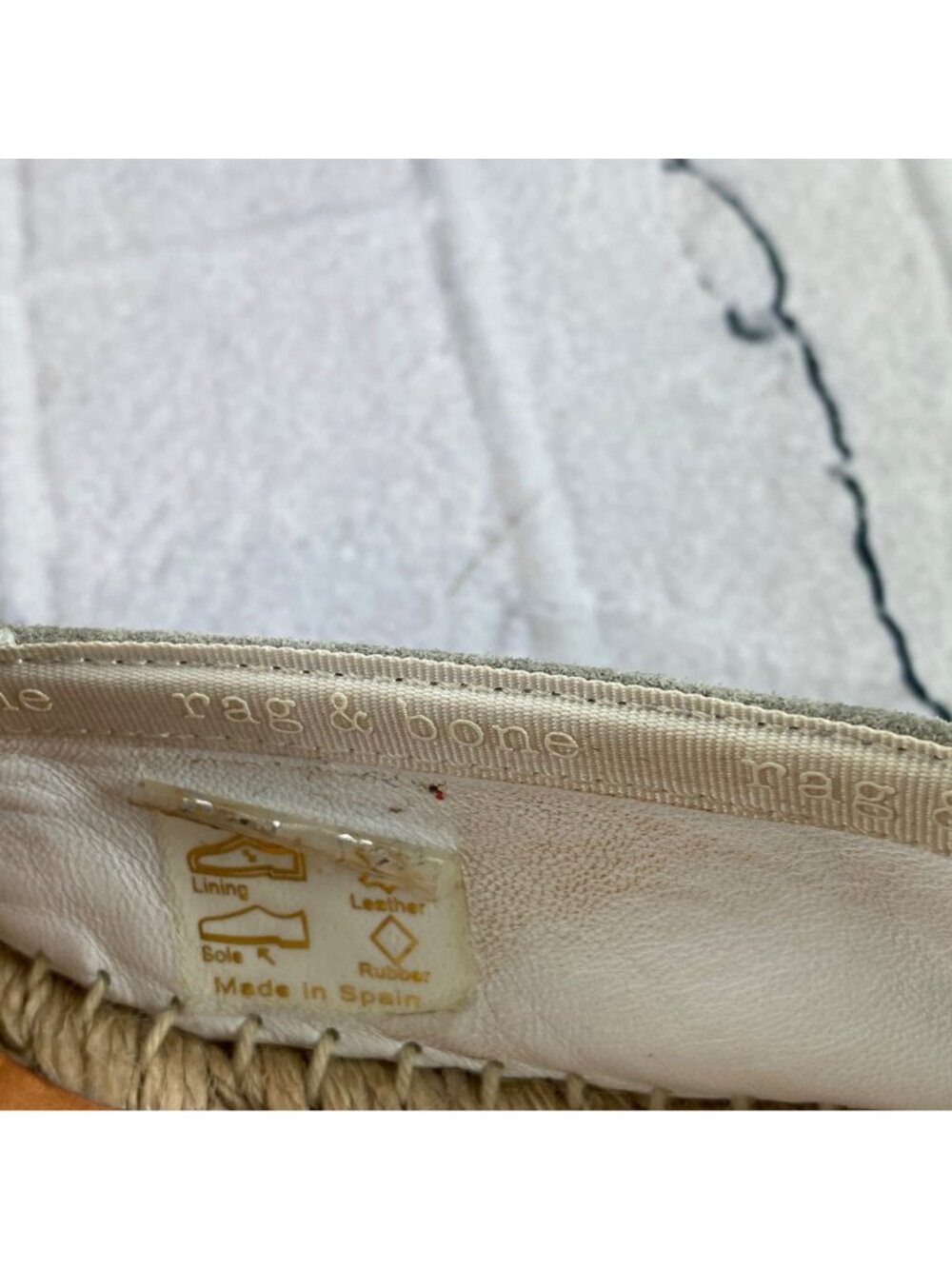 Rag & Bone Suede VGUC Espadrilles Beige Size 37 Womens Casual Slip-On Shoes - Picture 15 of 16